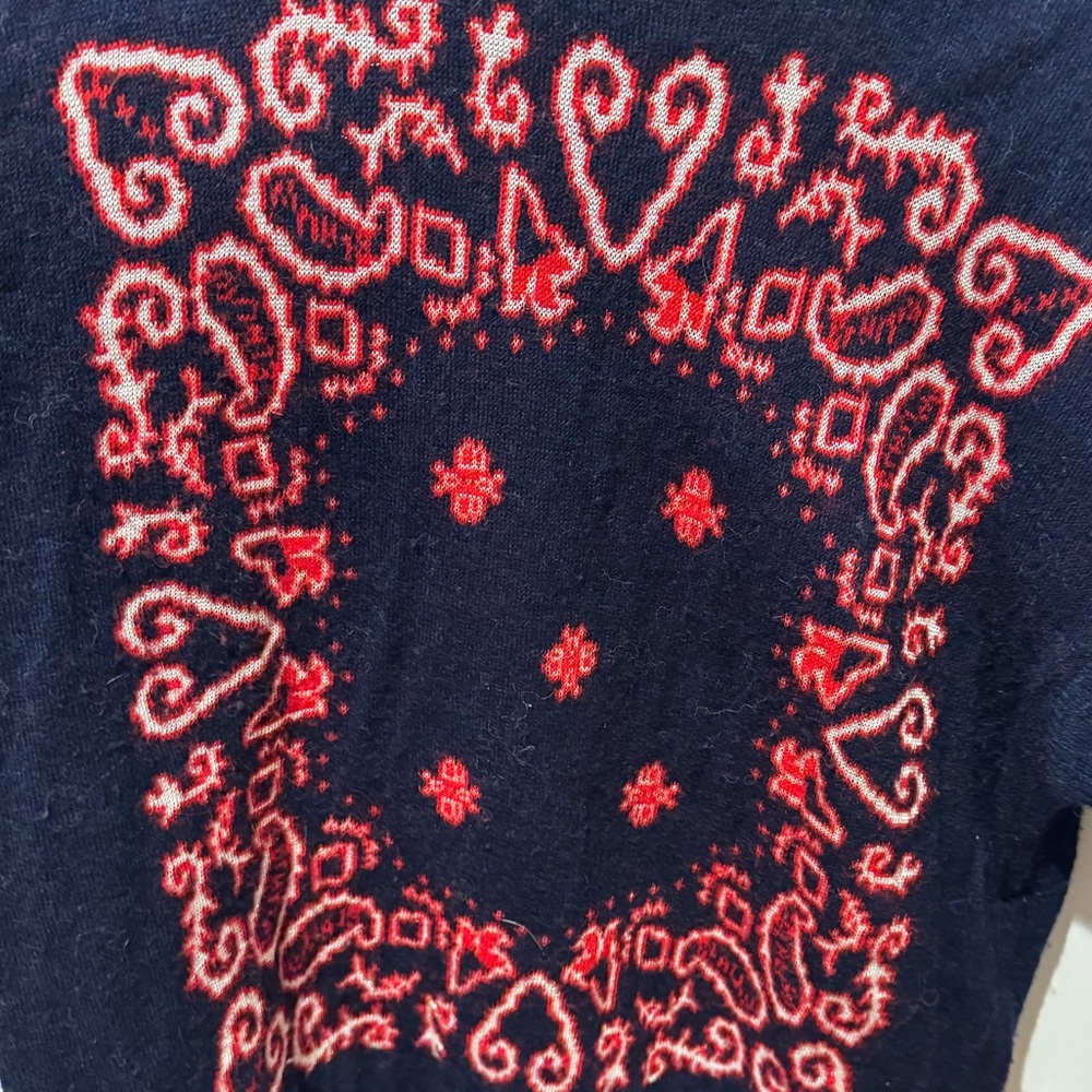 Scotch and Soda - Bandanarama - Navy and Red Sweater - Super Cute